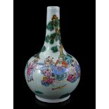 Porcelain Famille Rose baluster vase, 20th