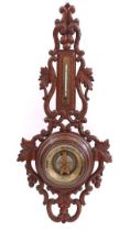 Dutch barometer in oak case