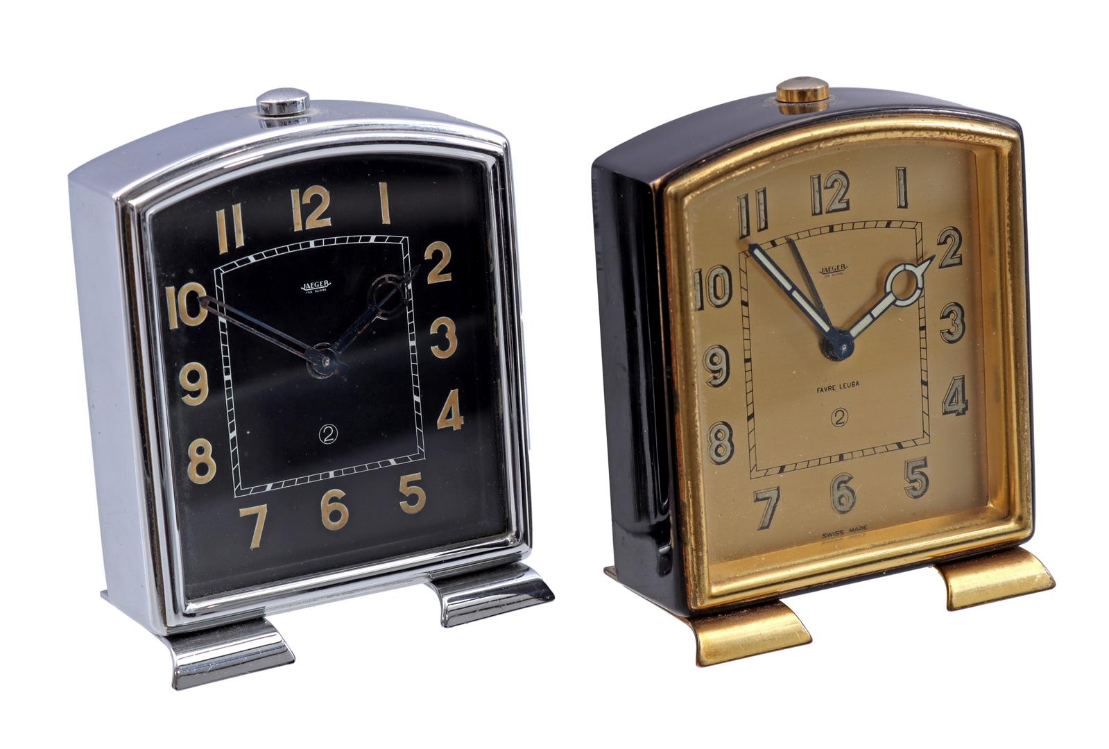 2 Jaeger LeCoultre travel alarm clocks