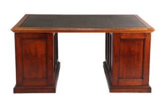 Teak partner desk