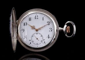 Pocket watch in silver case