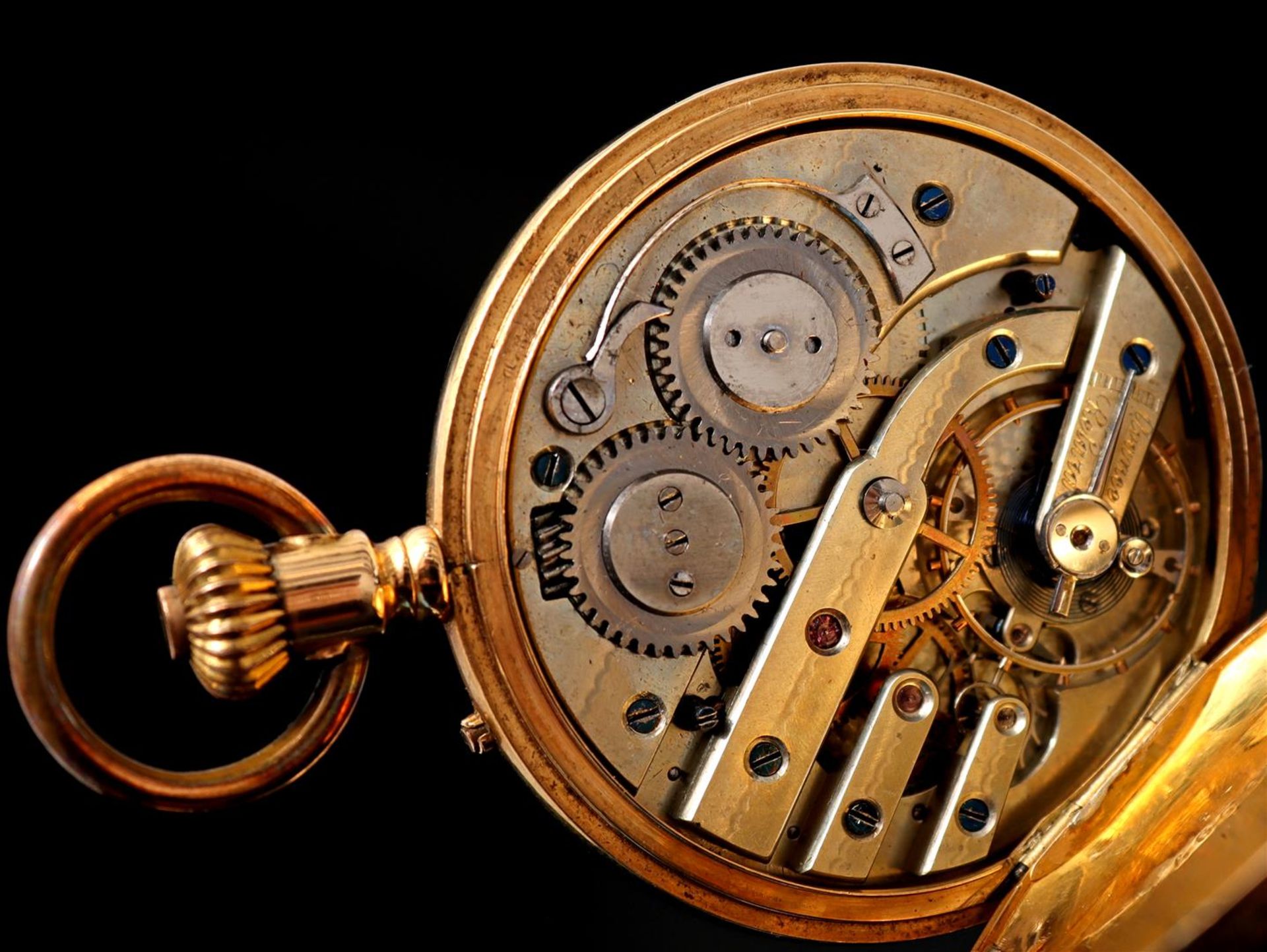 Pocket watch in gold case - Bild 6 aus 6