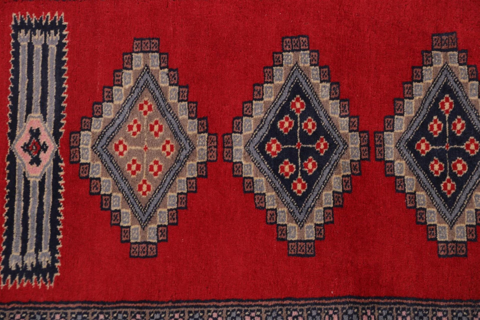 Hand-knotted oriental carpet, Turkaman - Image 2 of 4