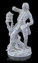 Porcelain statue Fraureuth Kunstabteilung