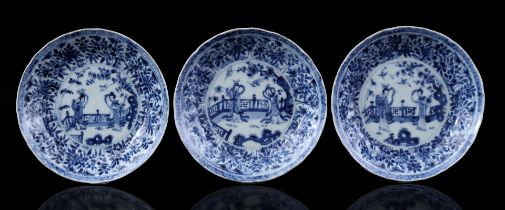 3 porcelain dishes, Yongzheng