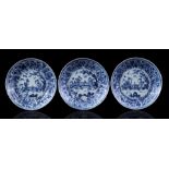 3 porcelain dishes, Yongzheng