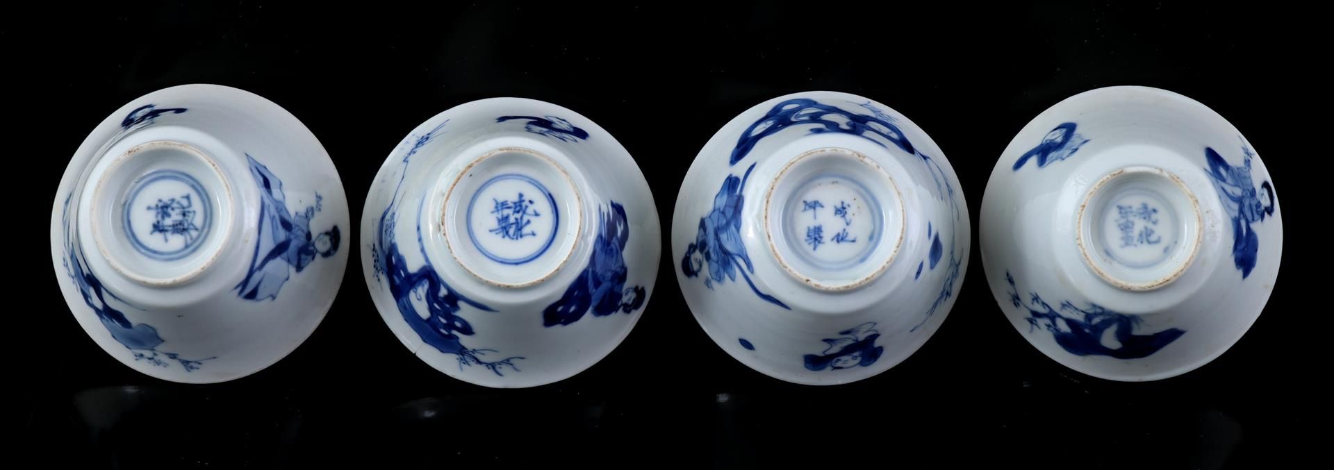 4 porcelain cups, Kangxi - Bild 5 aus 5