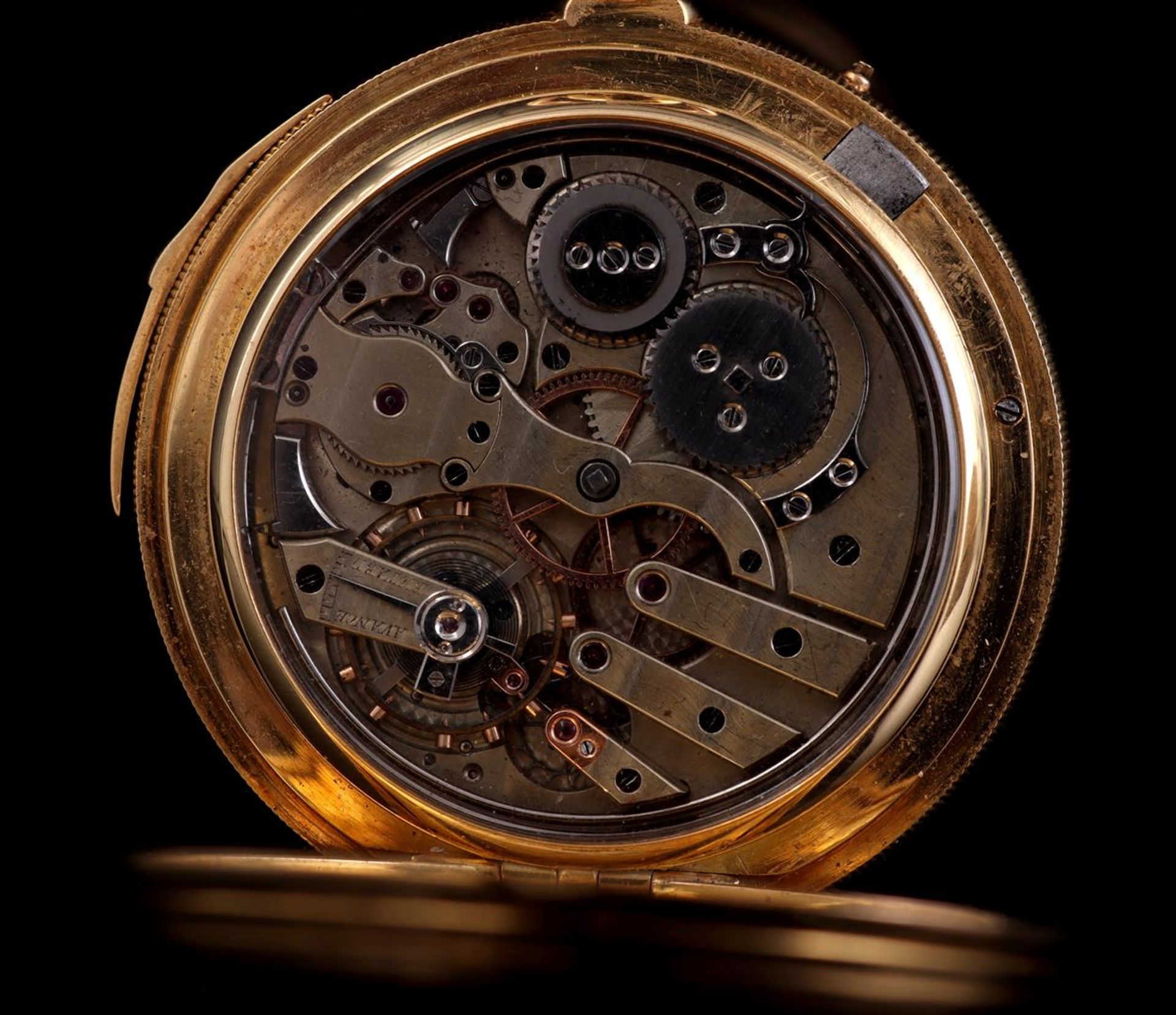 Pocket watch in gold case - Bild 4 aus 5