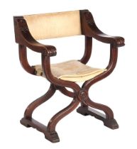 Oak covered Dagobert chair
