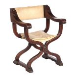 Oak covered Dagobert chair