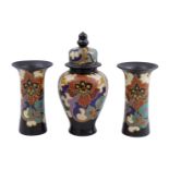 Regina Gouda pottery 3-piece cabinet set