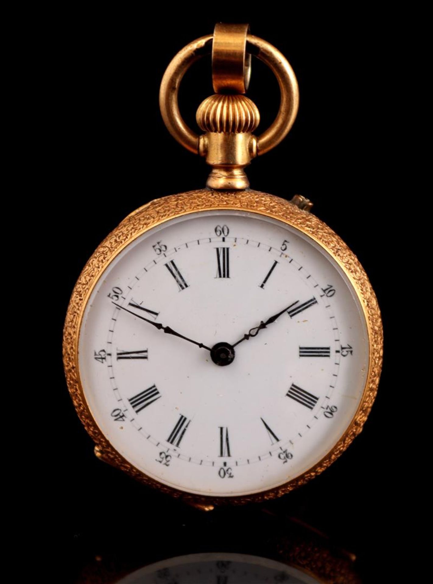 Pocket watch in gold case