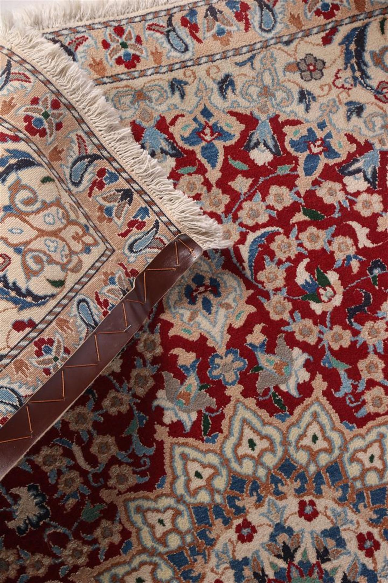 Hand-knotted oriental carpet, Nain - Image 4 of 4