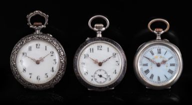 3 various pocket watches