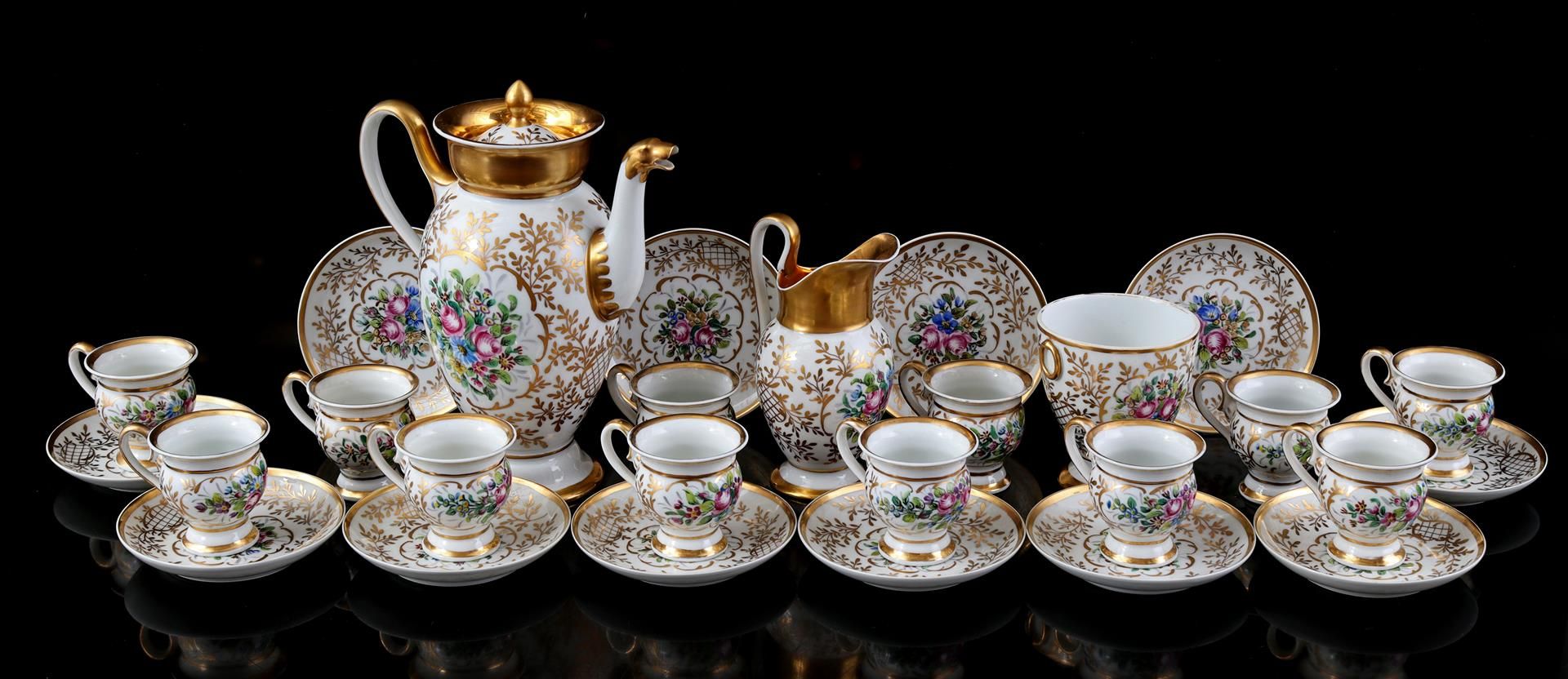 French porcelain tea set