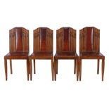 Walnut dining room chairs