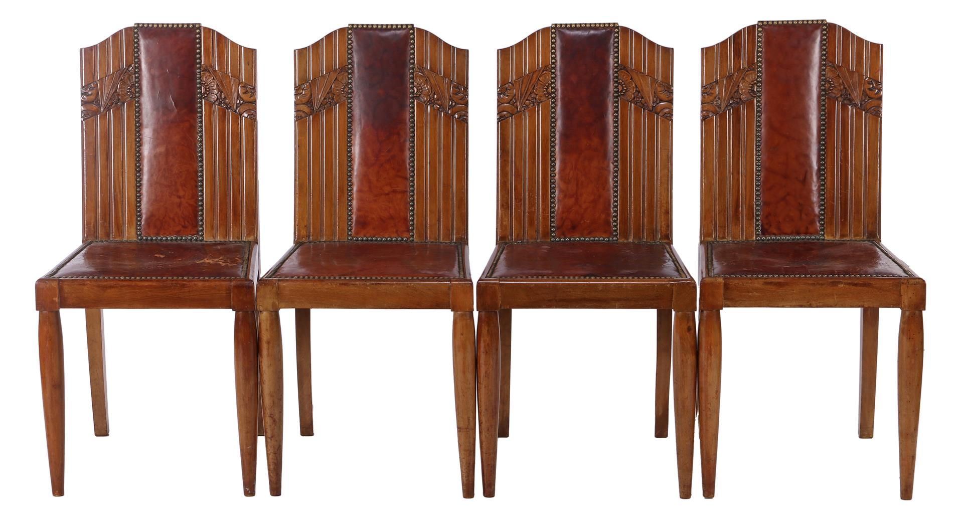 Walnut dining room chairs