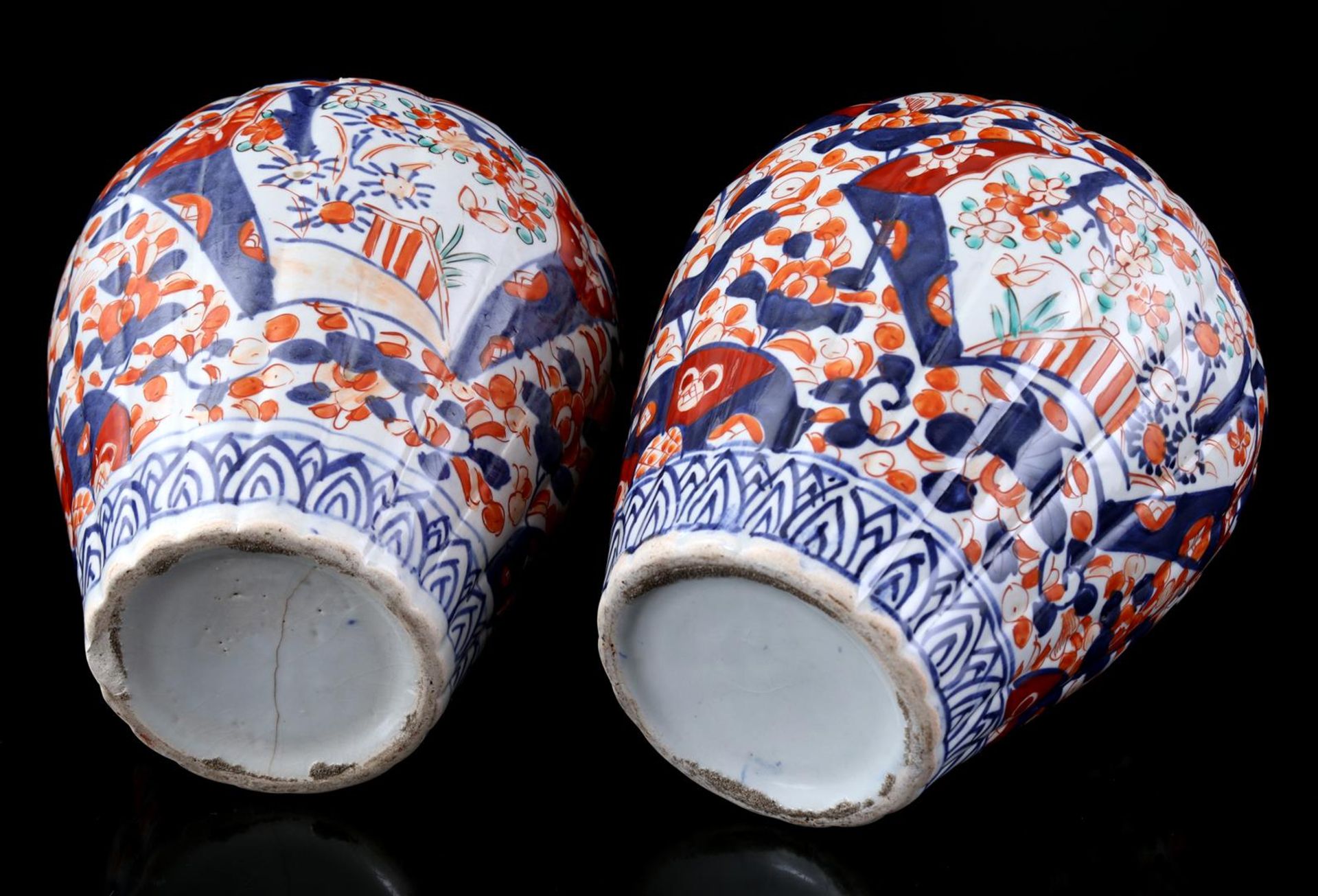 2 Imari lidded vases, Japan 19th - Bild 3 aus 3