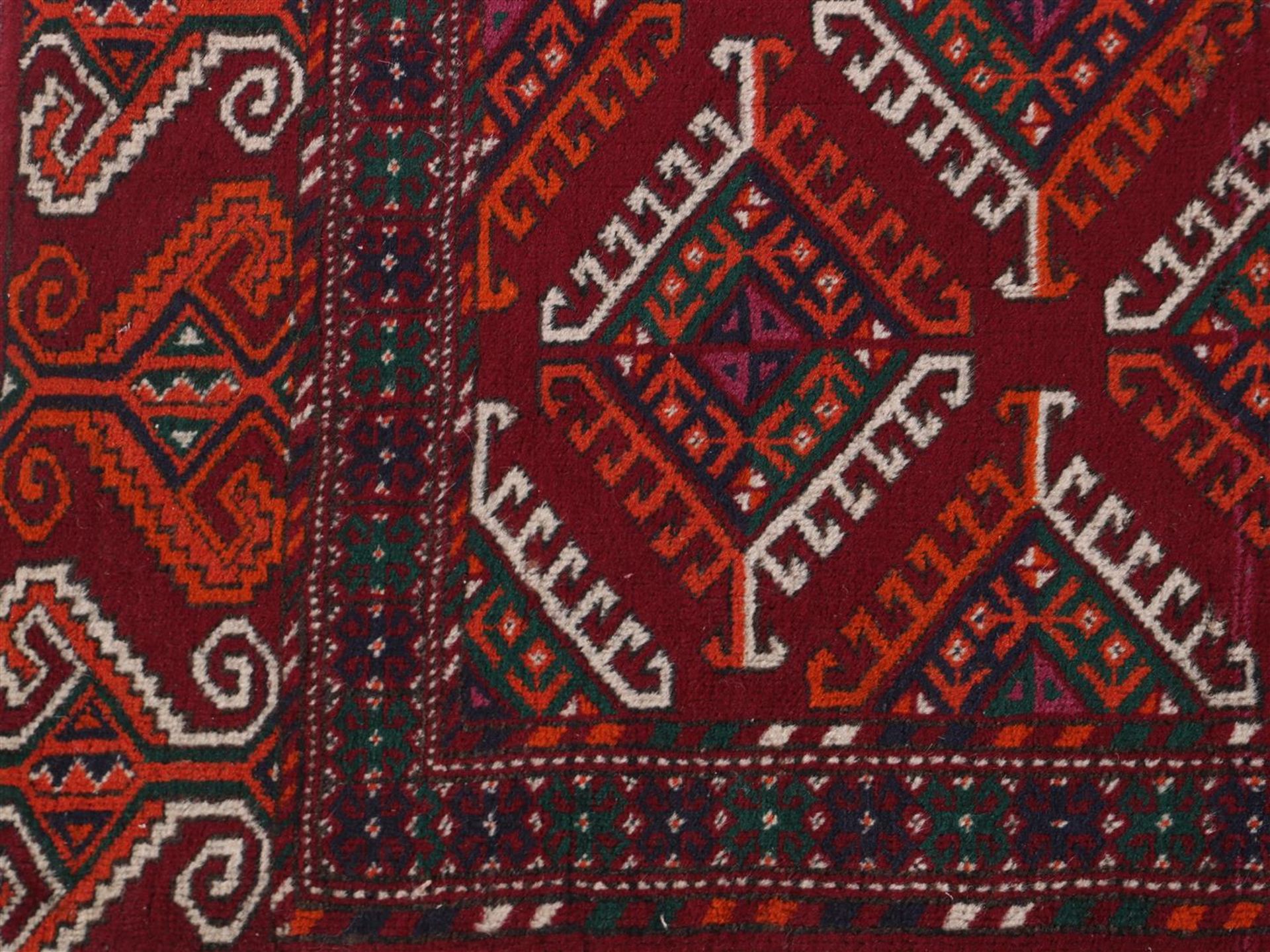 Hand-knotted oriental carpet, Turkmenistan - Image 3 of 4