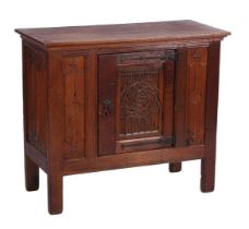 Oak 1-door cupboard