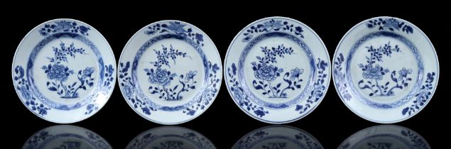 4 porcelain dishes, Qianlong
