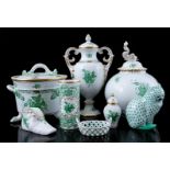 8 Herend porcelain objects