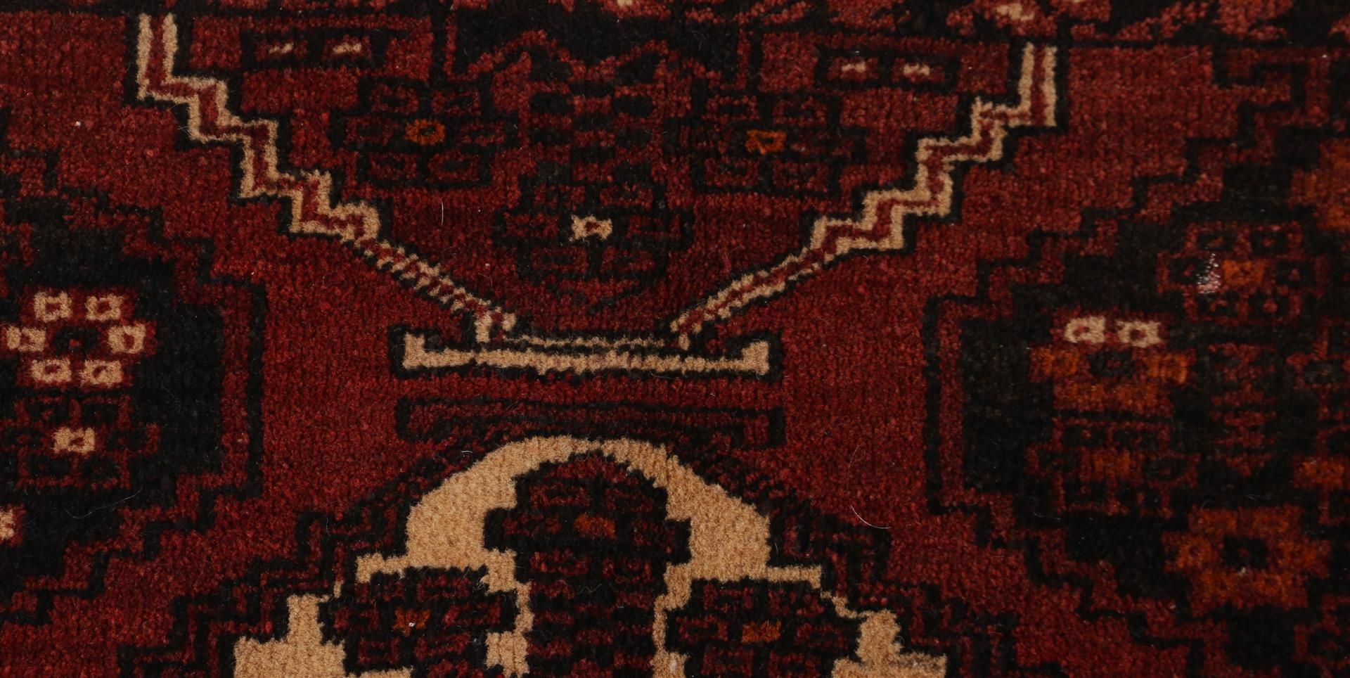 Hand-knotted oriental carpet, Turkaman Torba - Image 2 of 3