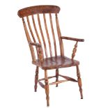 Elm wood Windsor armchair