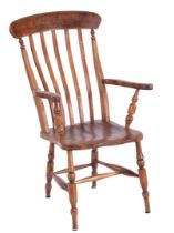 Elm wood Windsor armchair