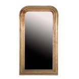 Mirror in gold lacquered oak frame