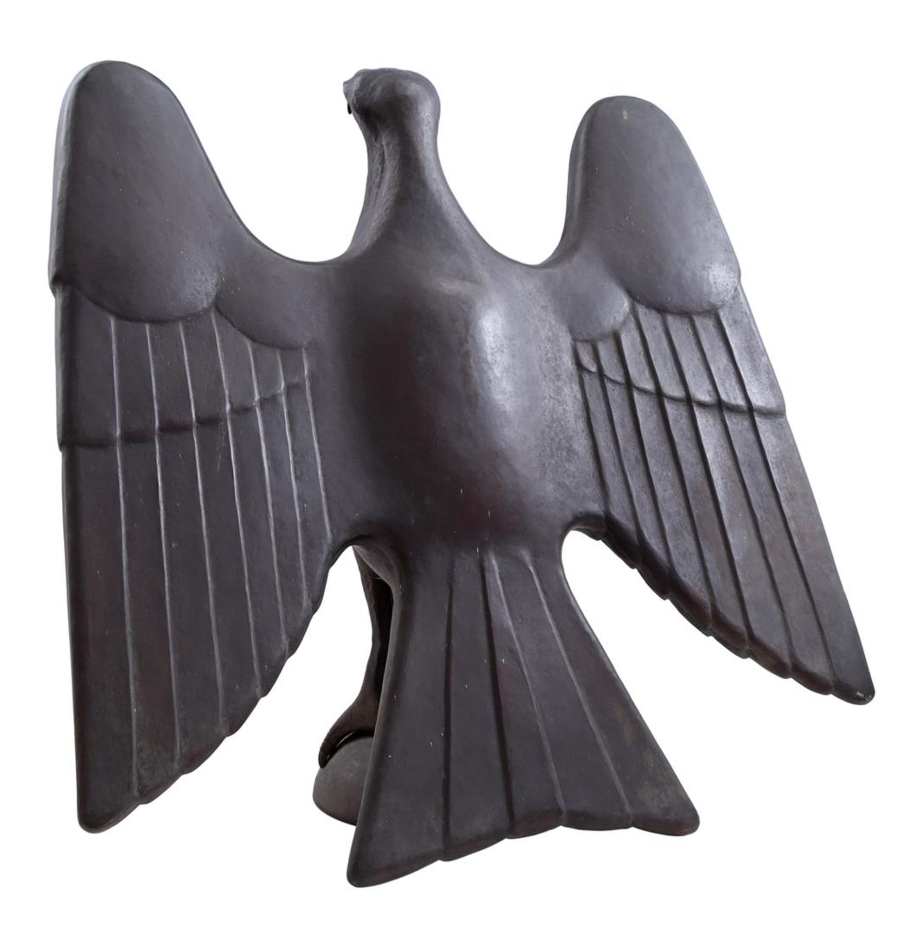 Hammered copper statue of an eagle - Image 4 of 4
