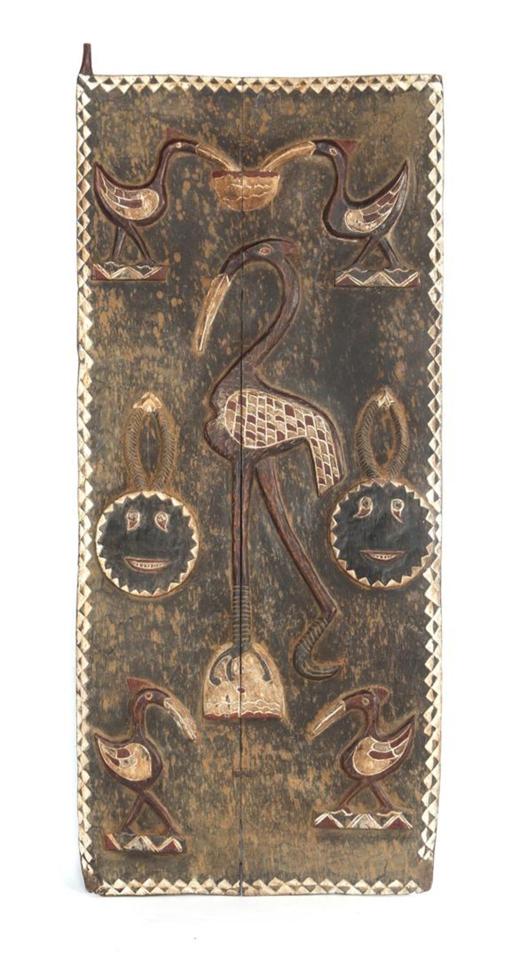 Wooden door, Mossi tribe, Baoule Ivory Coast