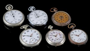 Lot pocket watches and stop watches
