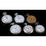 Lot pocket watches and stop watches