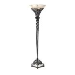 Wrought iron floor lamp