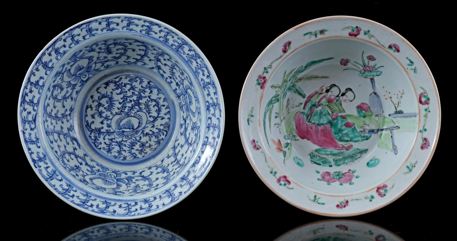 2 porcelain bowls, 19th