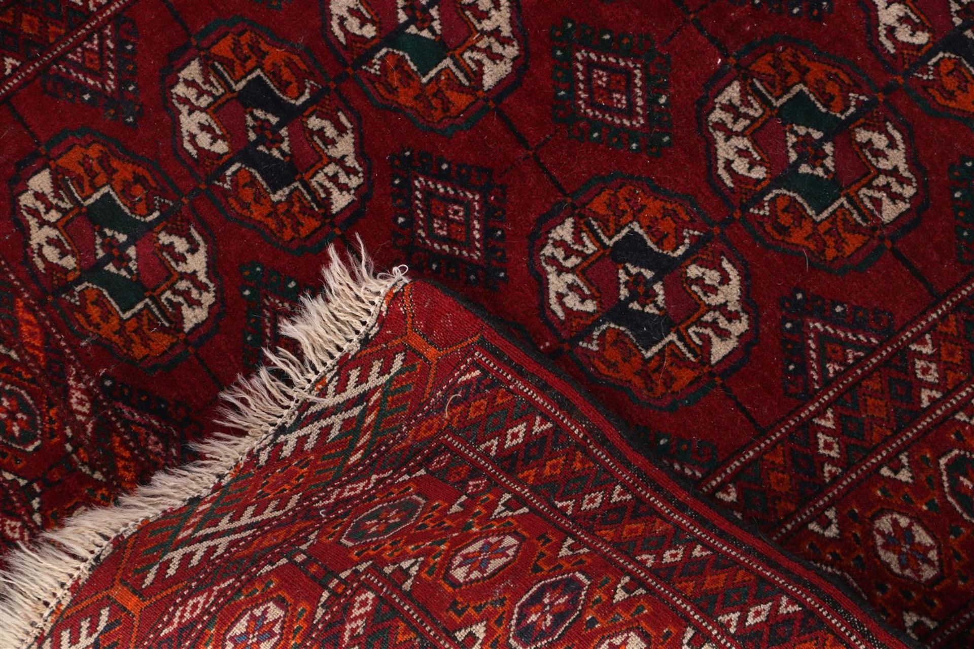 Hand-knotted oriental carpet, Turkaman - Image 4 of 4