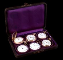 6 various pocket watches