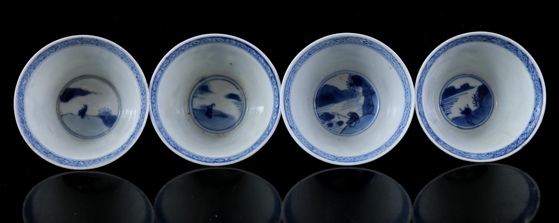 4 porcelain cups, Kangxi - Bild 3 aus 5