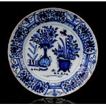 Delft blue earthenware dish