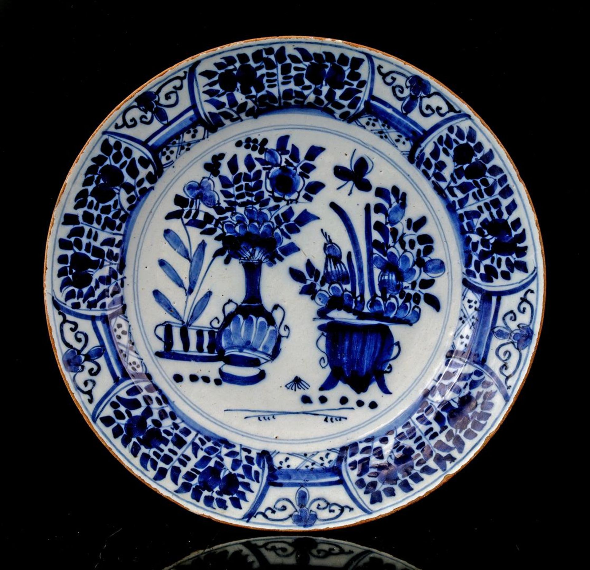 Delft blue earthenware dish