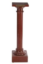 Red marble pedestal