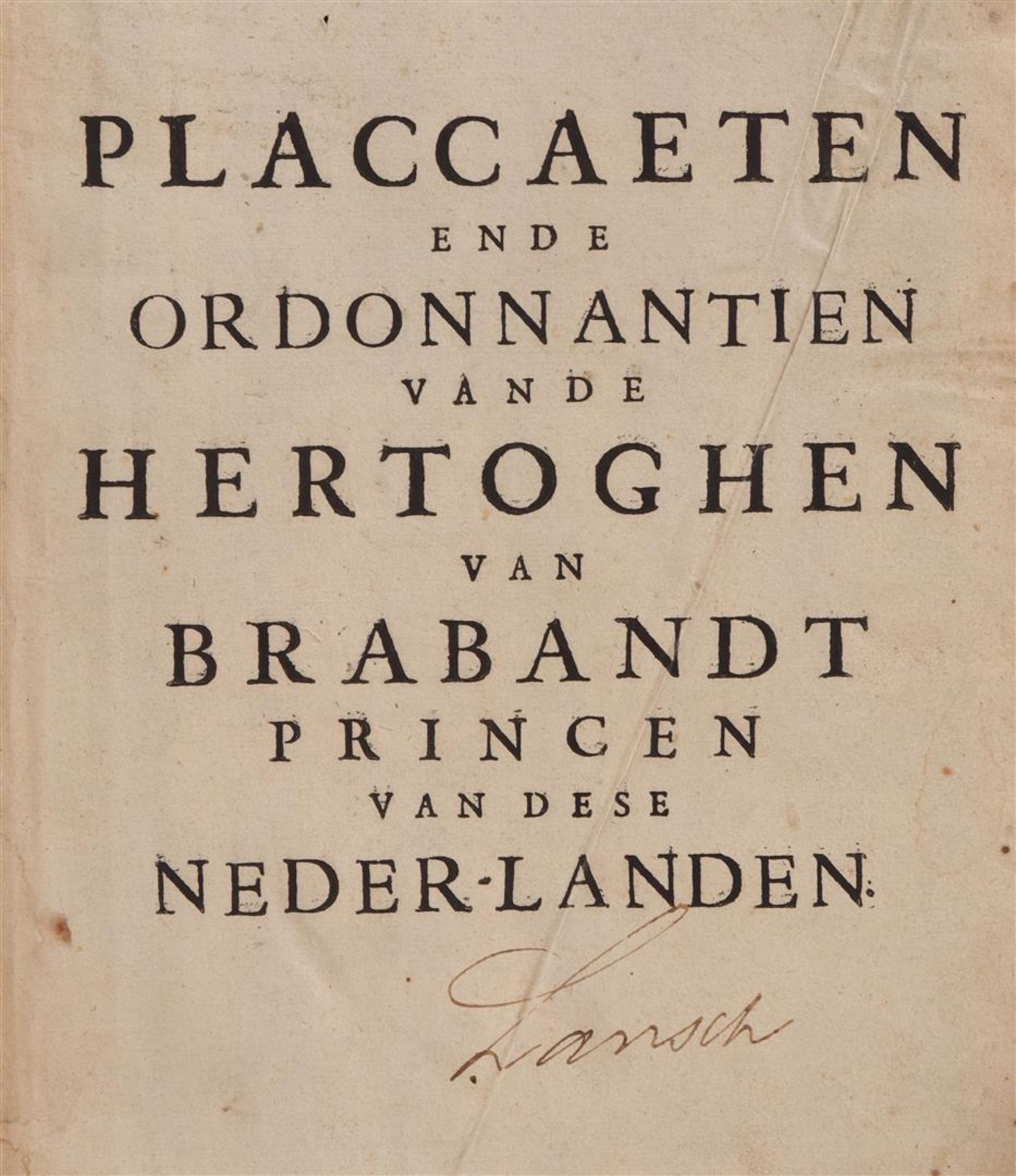 "Placcaeten ende Ordonnantien van de Hertoghen van Brabandt" - Bild 2 aus 6