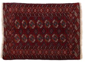 Hand-knotted oriental carpet, Turkaman