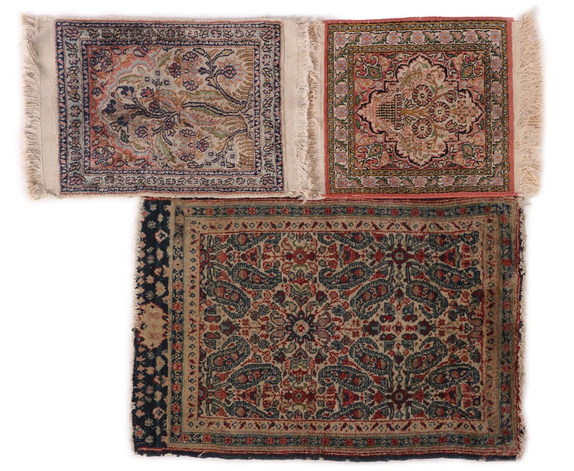 3 hand-knotted oriental carpets