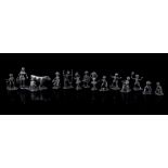 13 pewter figures