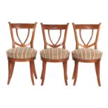3 elm wood corn ears dining room chairs