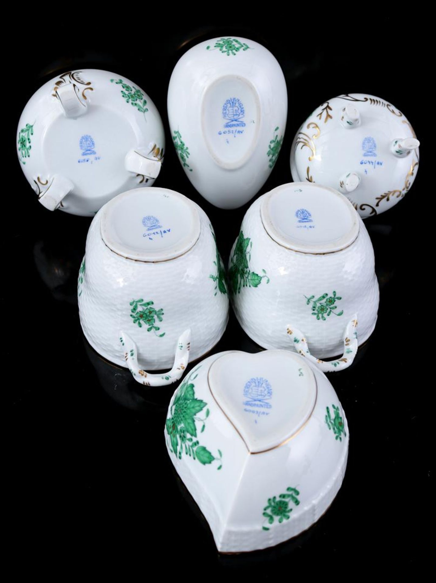 6 Herend porcelain containers - Image 2 of 2