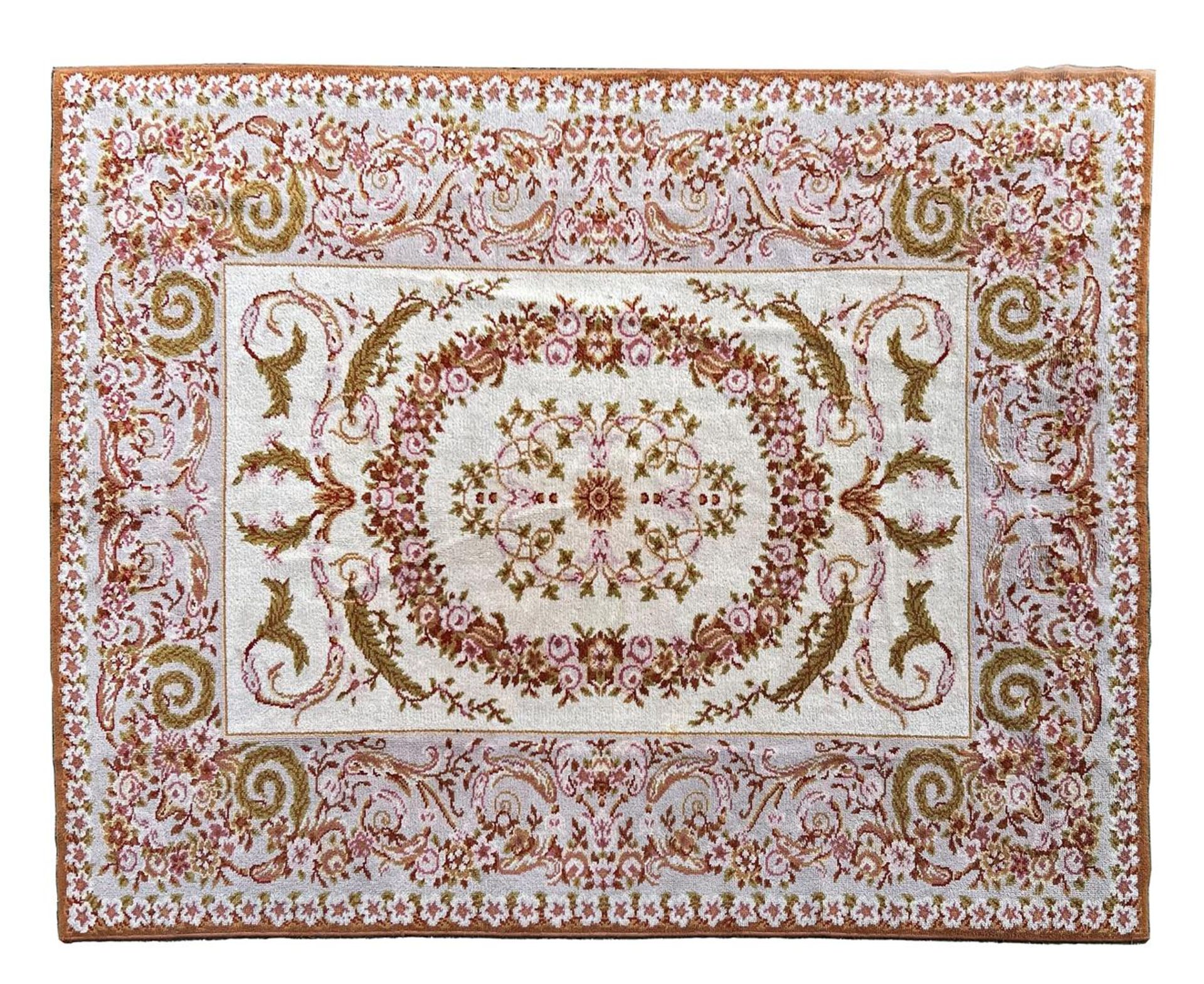 Hand-knotted wool carpet