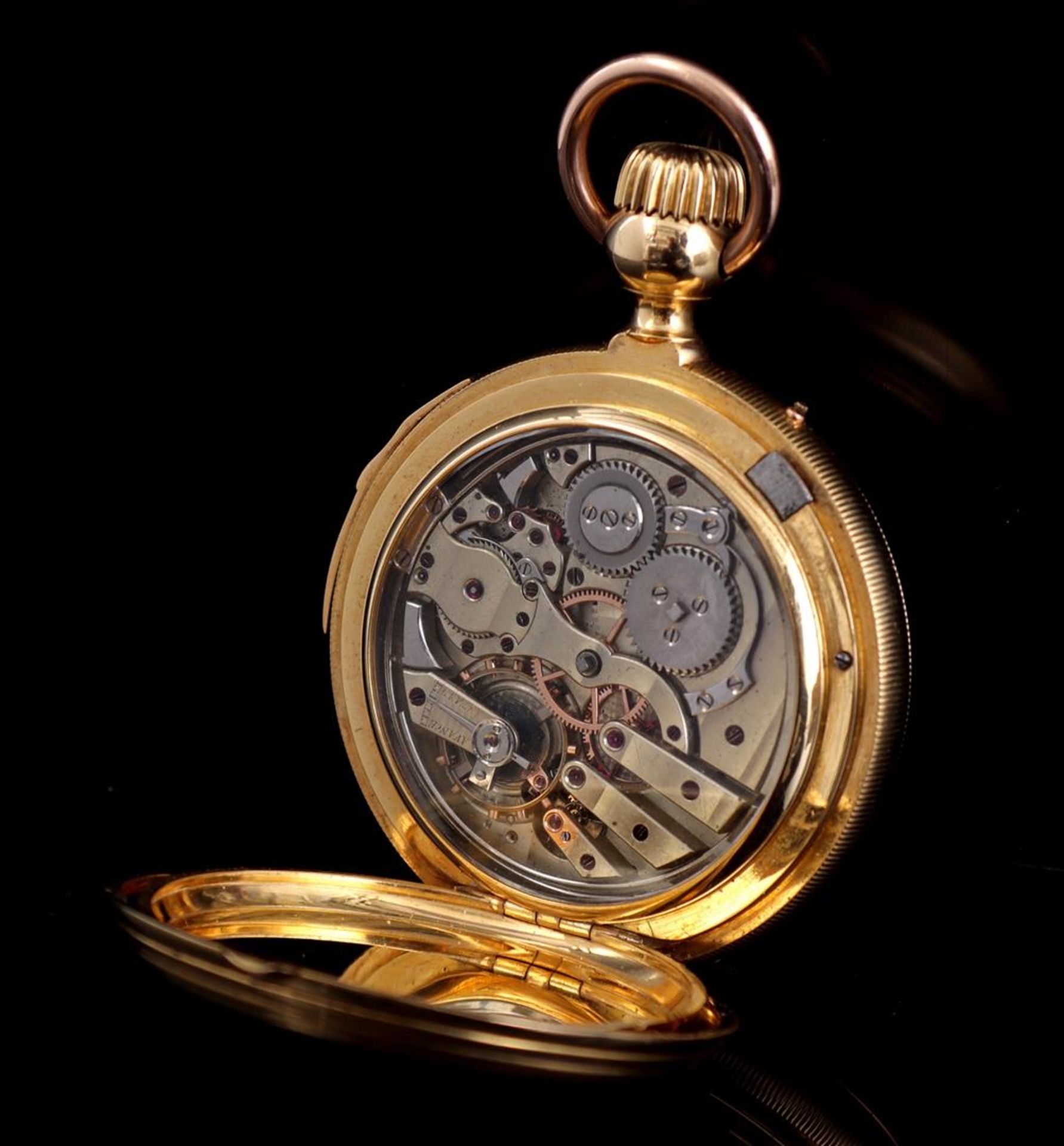 Pocket watch in gold case - Image 5 of 5